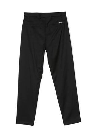 Black virgin wool trousers  BALMAIN PARIS KIDS | BS6Q20I0089930AG